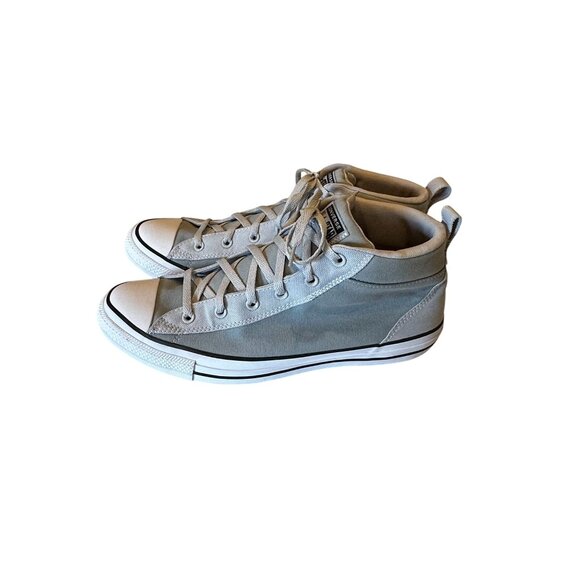 Converse Chuck Taylor All Star Gray Mid Top Street Unisex Sneakers Size 13 Mens - Picture 7 of 12